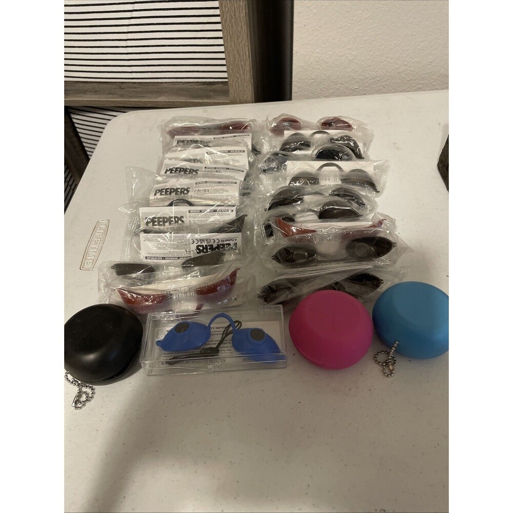 Peepers Sun Tanning Bed Eye Goggles (23) Indoor/Outdoor, Asst Colors Holders
